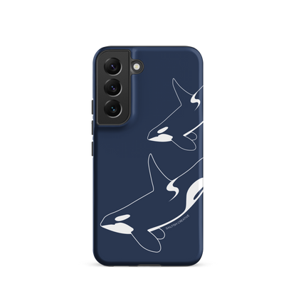 Samsung Phone Case -  Orca Outline Navy
