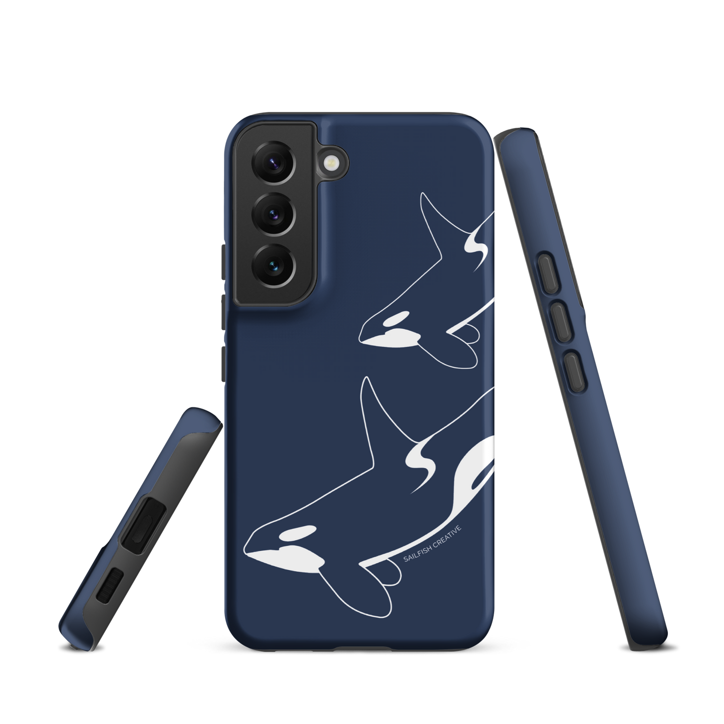 Samsung Phone Case -  Orca Outline Navy