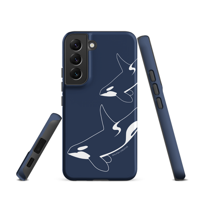 Samsung Phone Case -  Orca Outline Navy