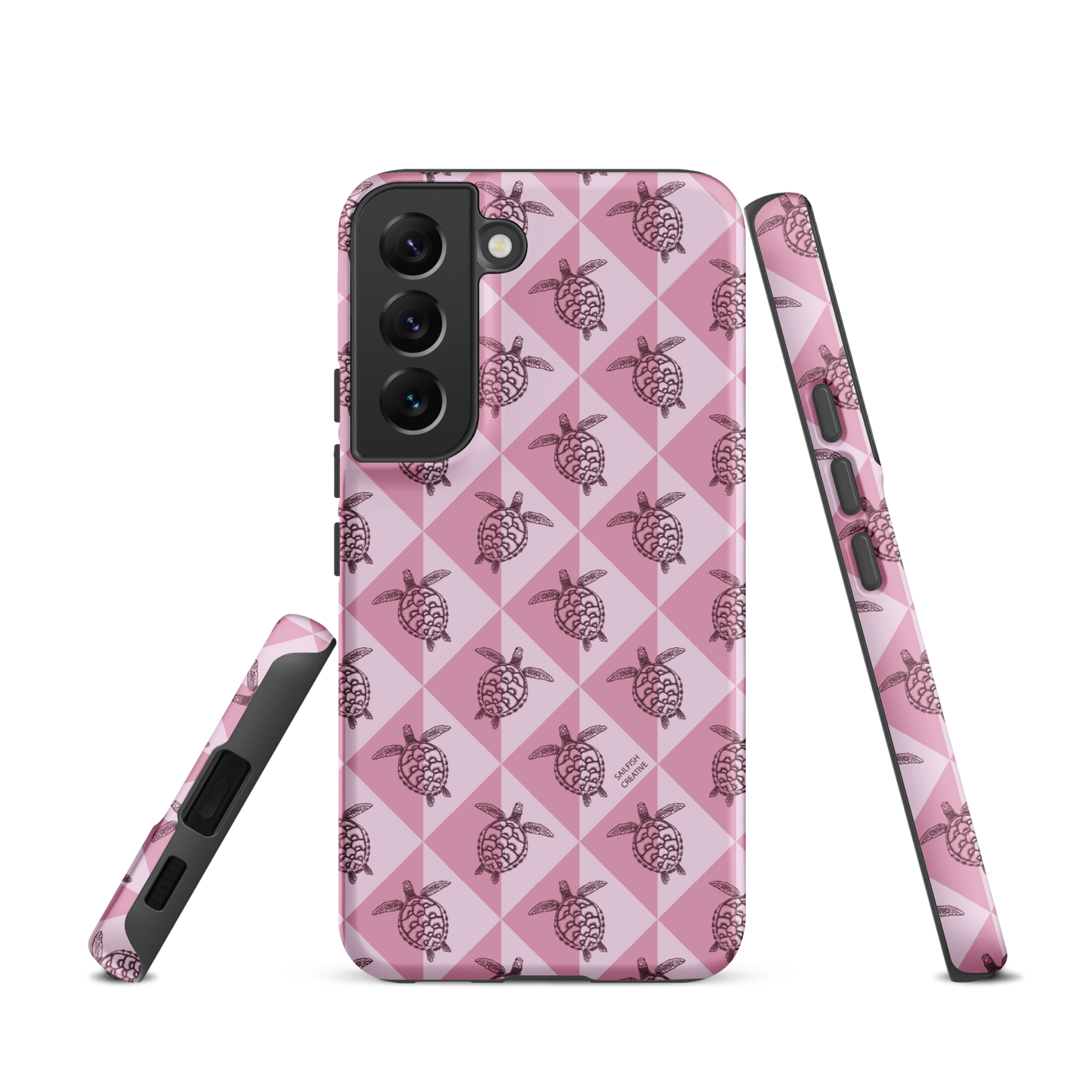 Samsung Phone Case -  Turtle Diamonds Orchid