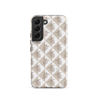 Samsung Phone Case - Turtle Diamonds Neutral