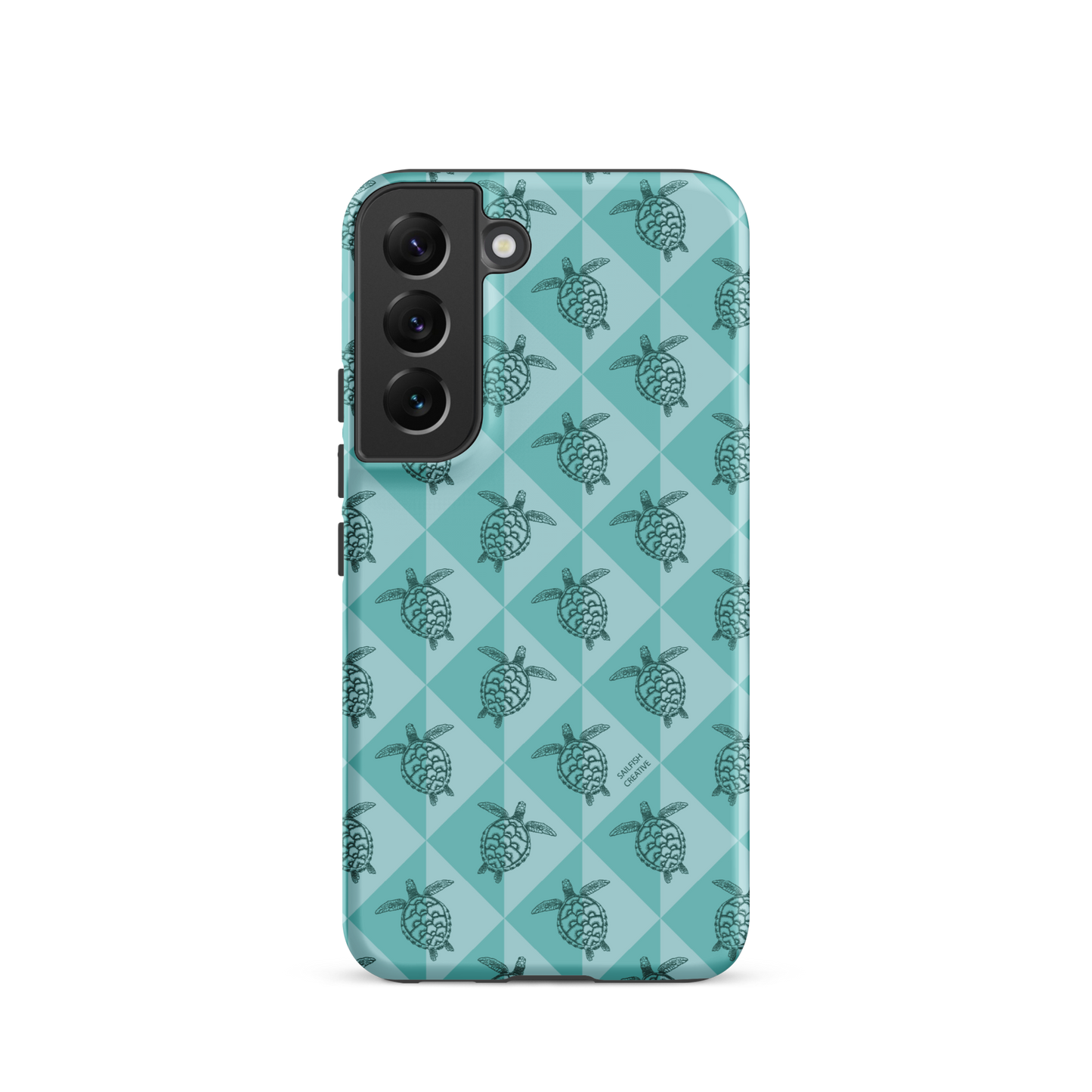 Samsung Phone Case - Turtle Diamonds Teal