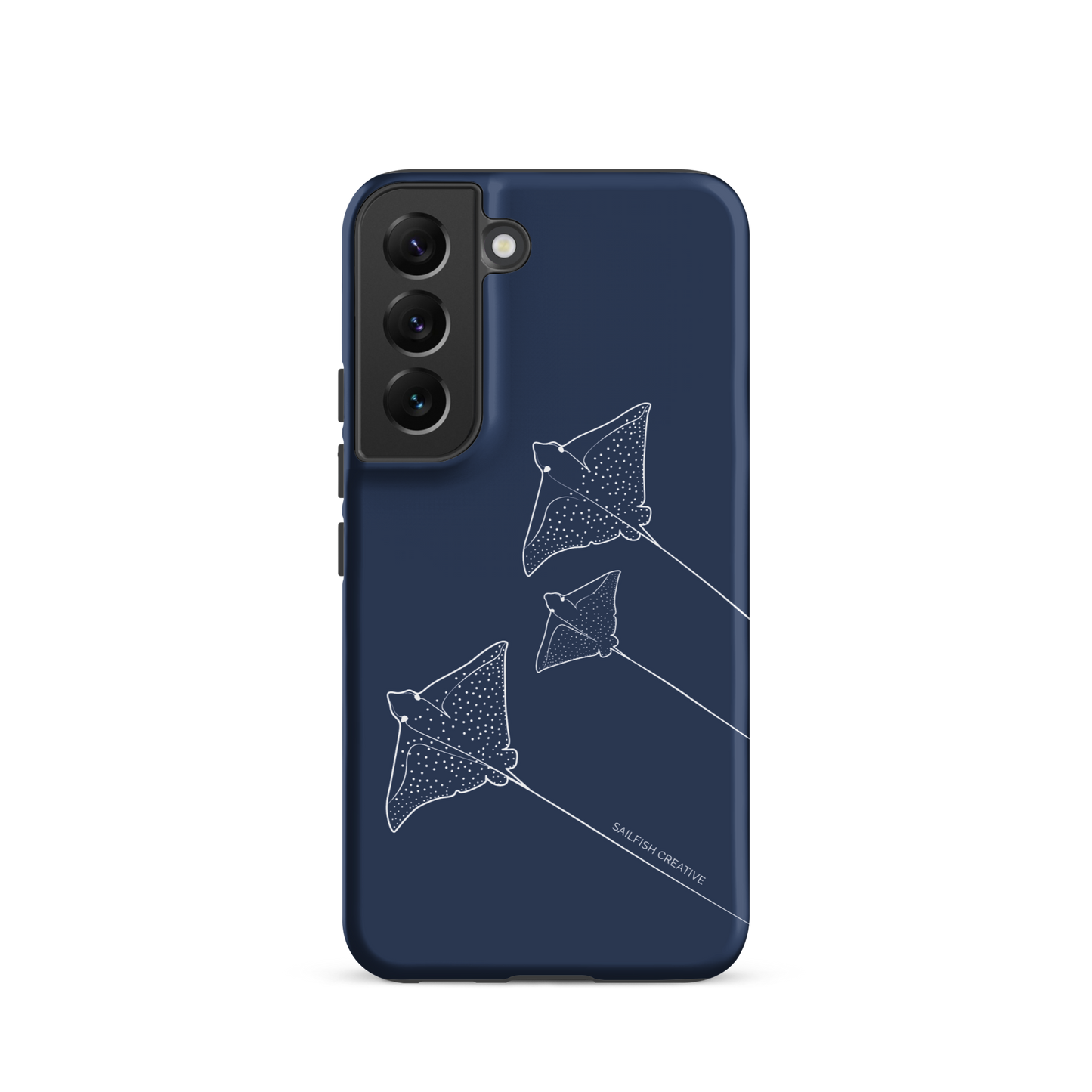 Samsung Phone Case -  Eagle Ray Outline Navy