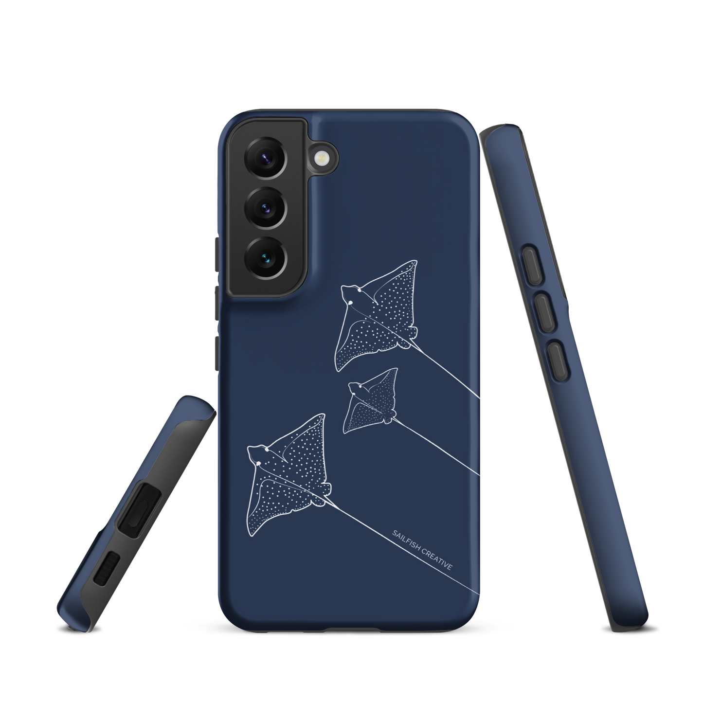 Samsung Phone Case -  Eagle Ray Outline Navy