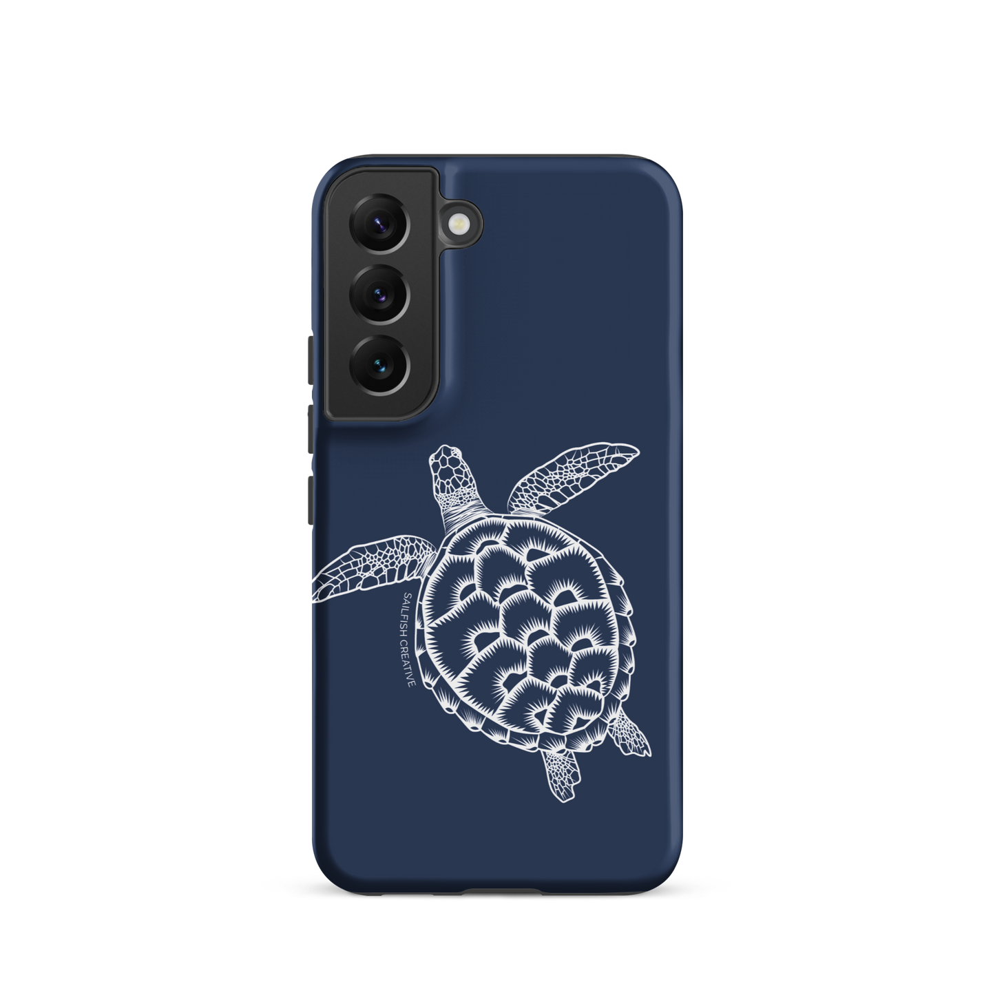 Samsung Phone Case -  Turtle Outline Navy