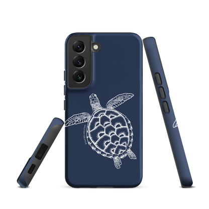 Samsung Phone Case -  Turtle Outline Navy