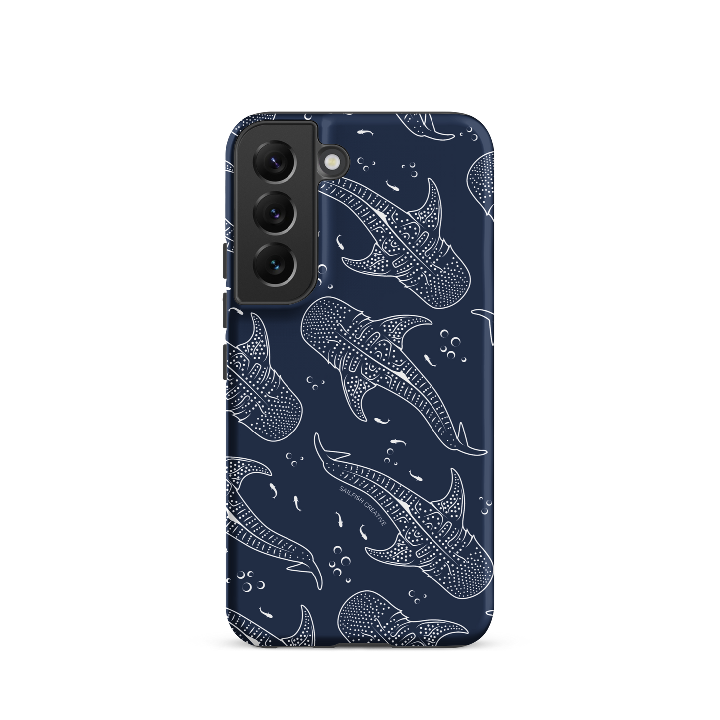 Samsung Phone Case - Whale Sharks Pattern Navy