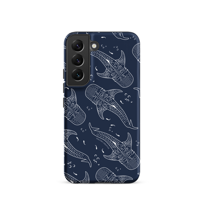 Samsung Phone Case - Whale Sharks Pattern Navy