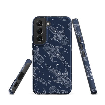 Samsung Phone Case - Whale Sharks Pattern Navy