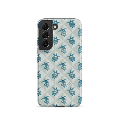 Samsung Phone Case -  Turtle Diamonds Coastal Storm