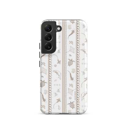 Samsung Phone Case -  Candy Stripes Beige