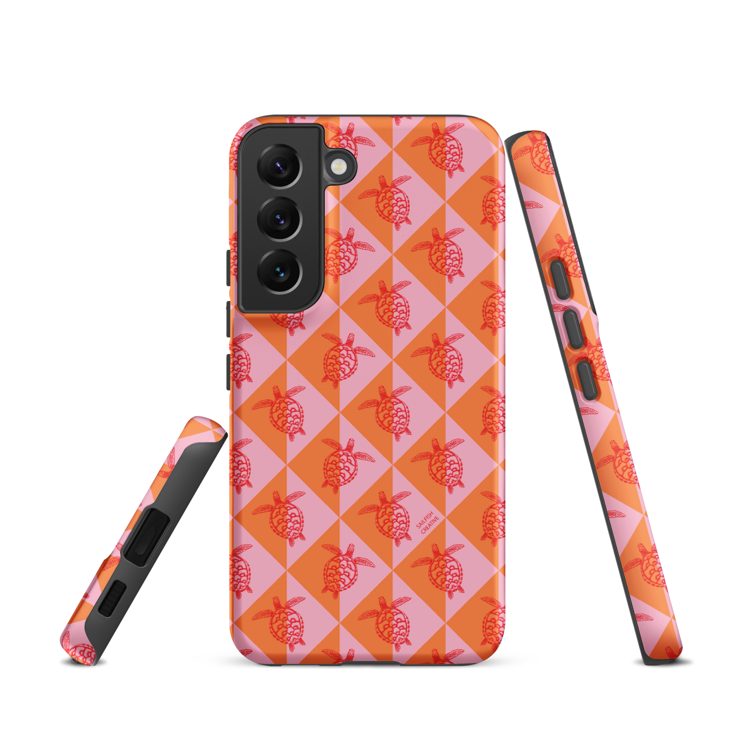 Samsung Phone Case -  Turtle Diamonds Candy Sunset