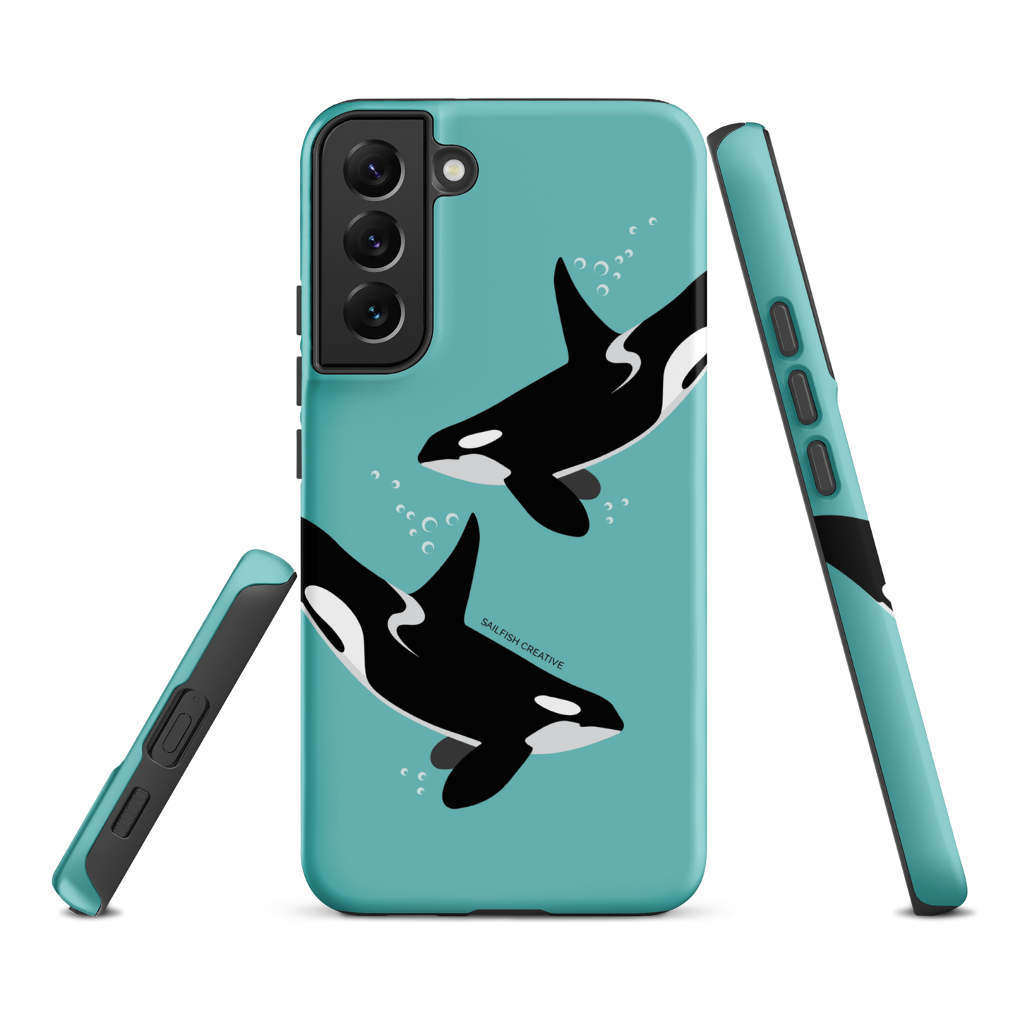 Samsung Phone Case - Orcas Blue