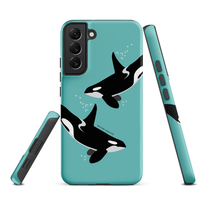 Samsung Phone Case - Orcas Blue