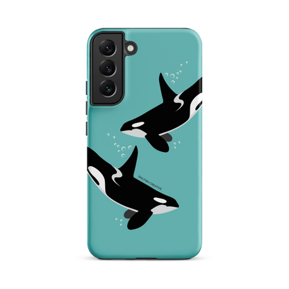 Samsung Phone Case - Orcas Blue