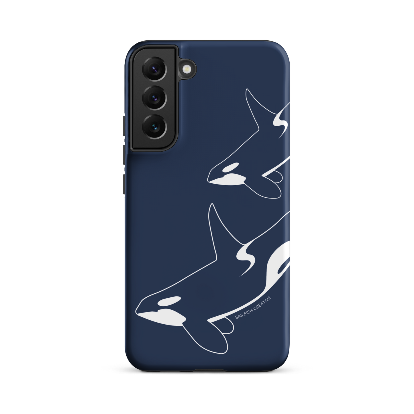 Samsung Phone Case -  Orca Outline Navy