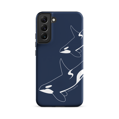 Samsung Phone Case -  Orca Outline Navy