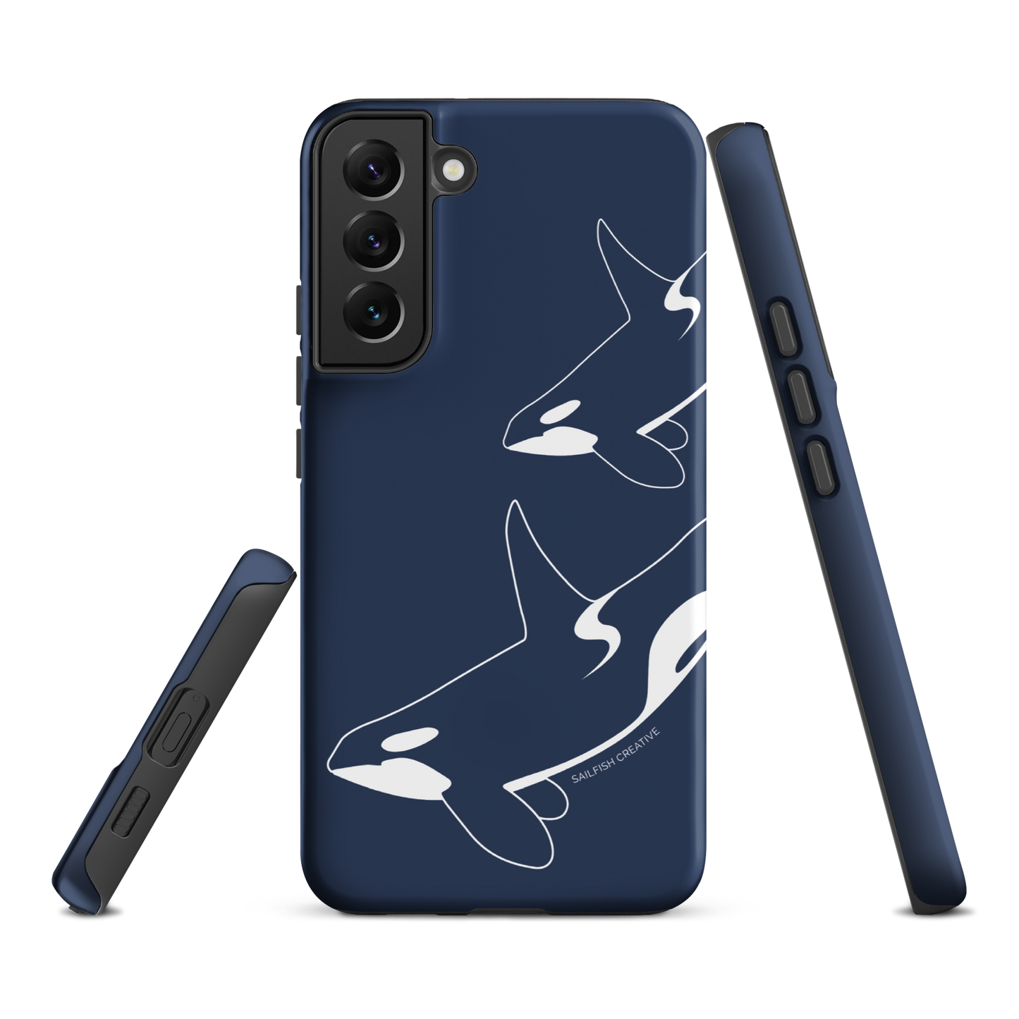 Samsung Phone Case -  Orca Outline Navy