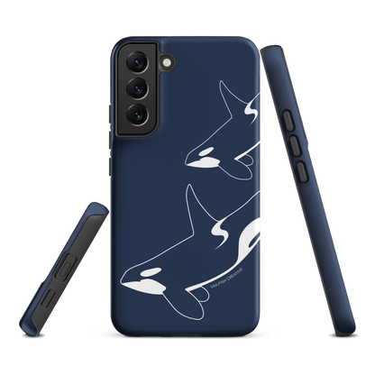 Samsung Phone Case -  Orca Outline Navy