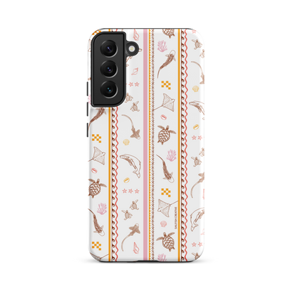 Samsung Phone Case - Candy Stripes on White