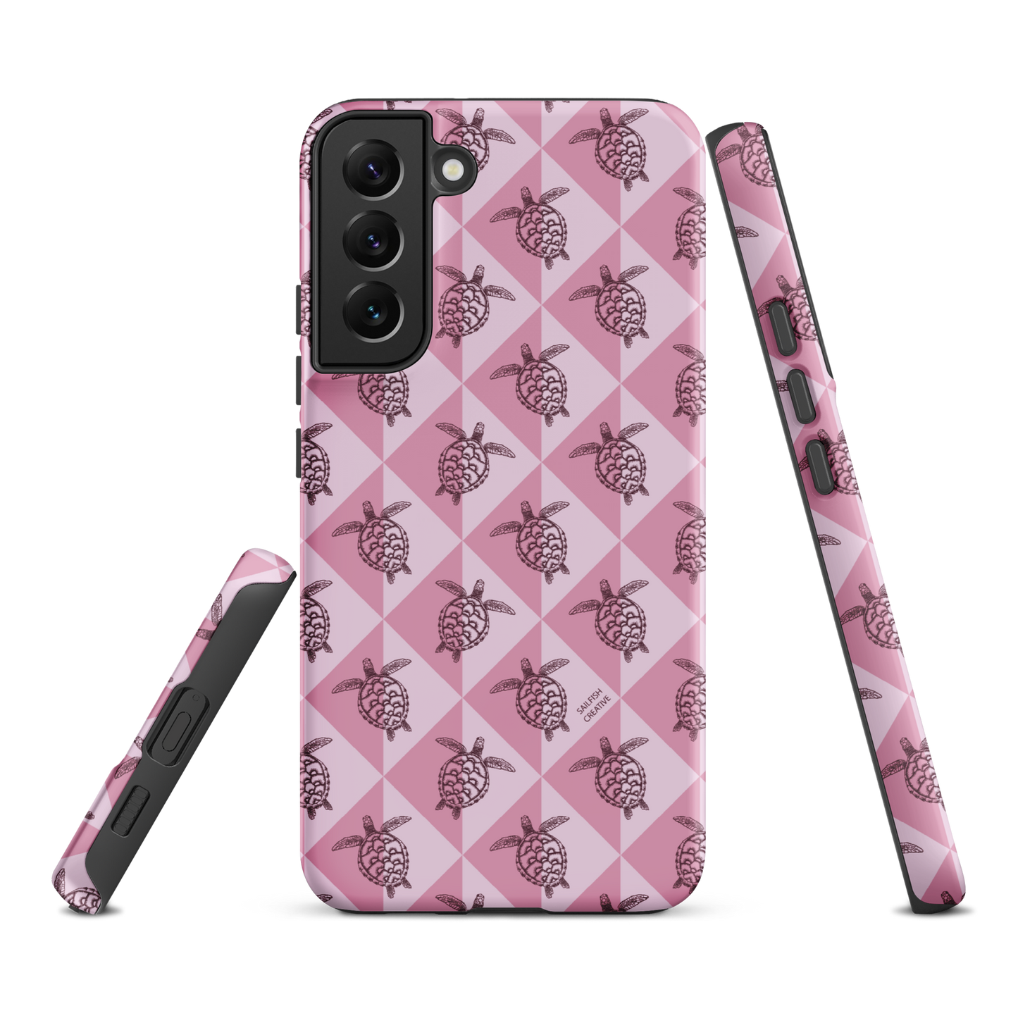 Samsung Phone Case -  Turtle Diamonds Orchid