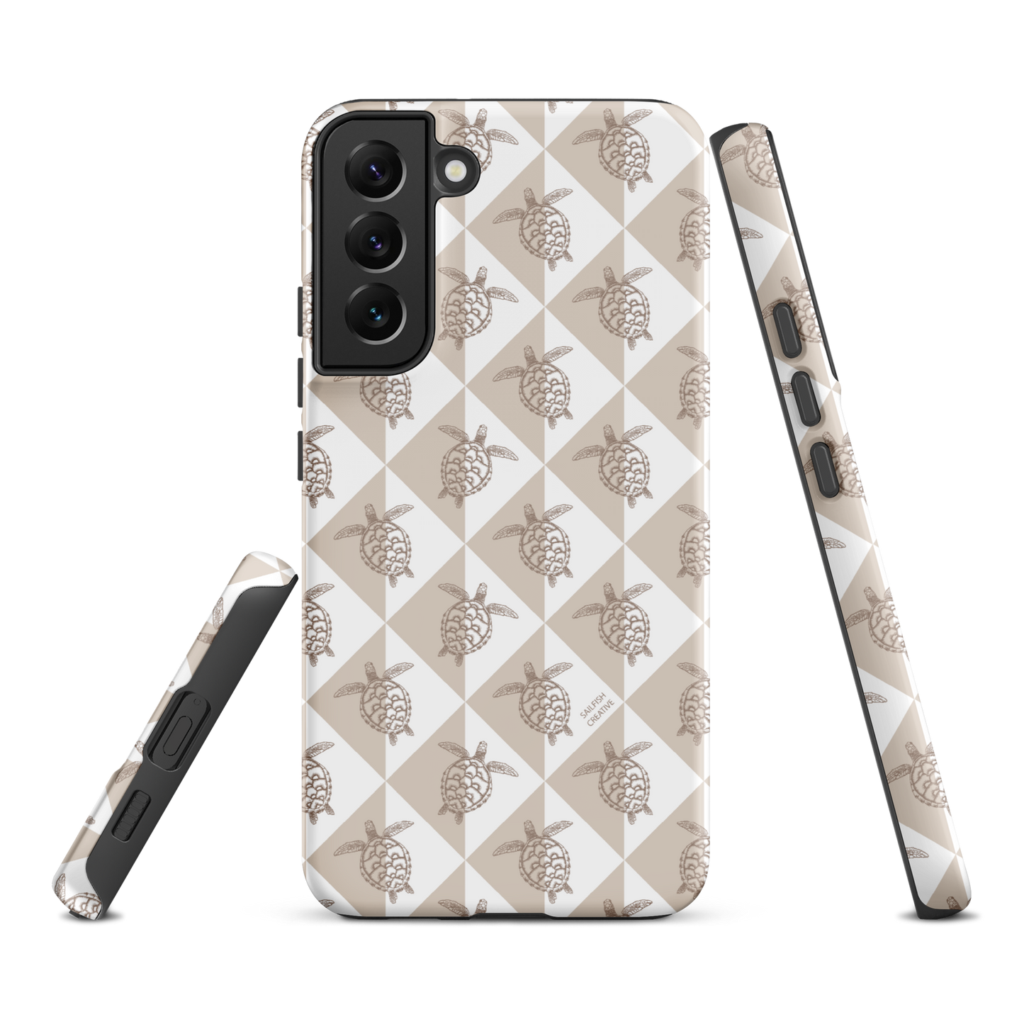 Samsung Phone Case - Turtle Diamonds Neutral