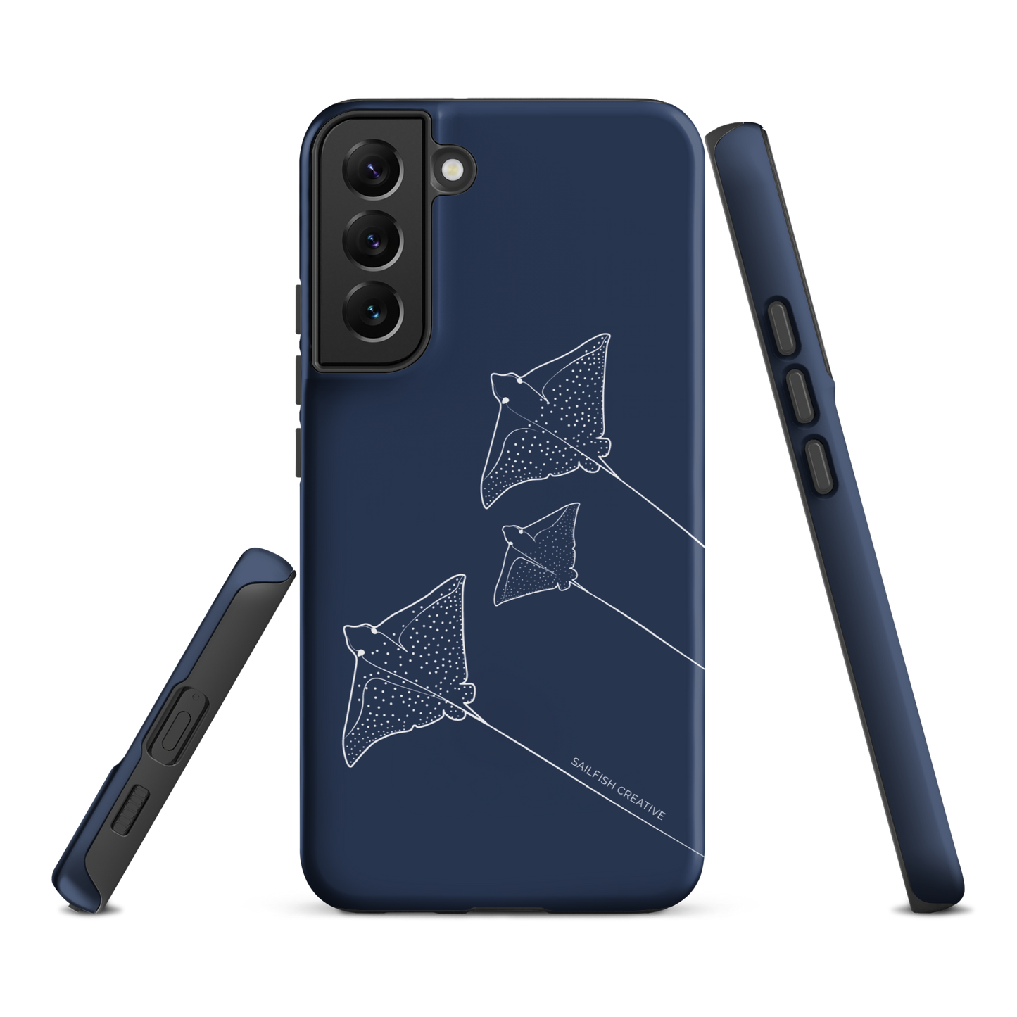 Samsung Phone Case -  Eagle Ray Outline Navy