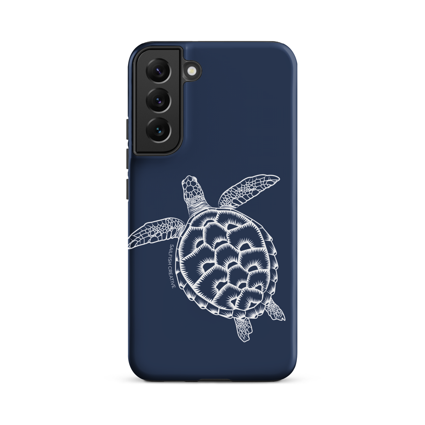 Samsung Phone Case -  Turtle Outline Navy