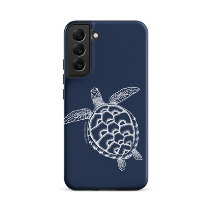 Samsung Phone Case -  Turtle Outline Navy