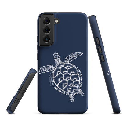 Samsung Phone Case -  Turtle Outline Navy
