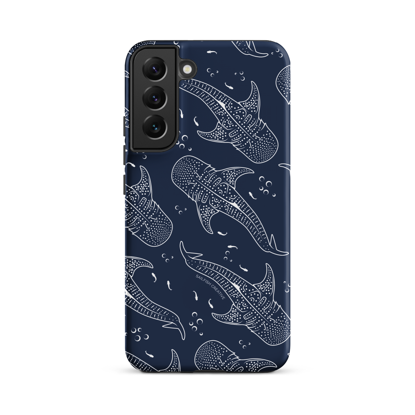 Samsung Phone Case - Whale Sharks Pattern Navy