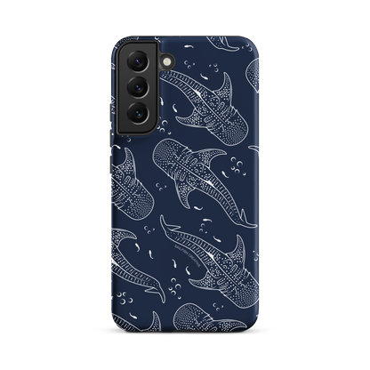 Samsung Phone Case - Whale Sharks Pattern Navy