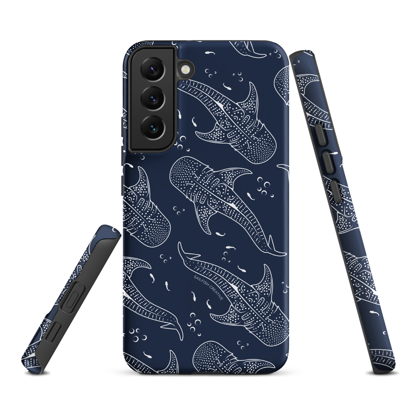 Samsung Phone Case - Whale Sharks Pattern Navy