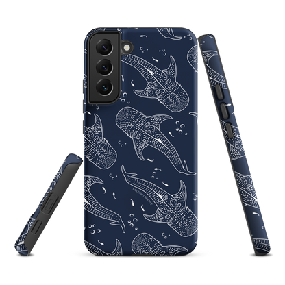 Samsung Phone Case - Whale Sharks Pattern Navy