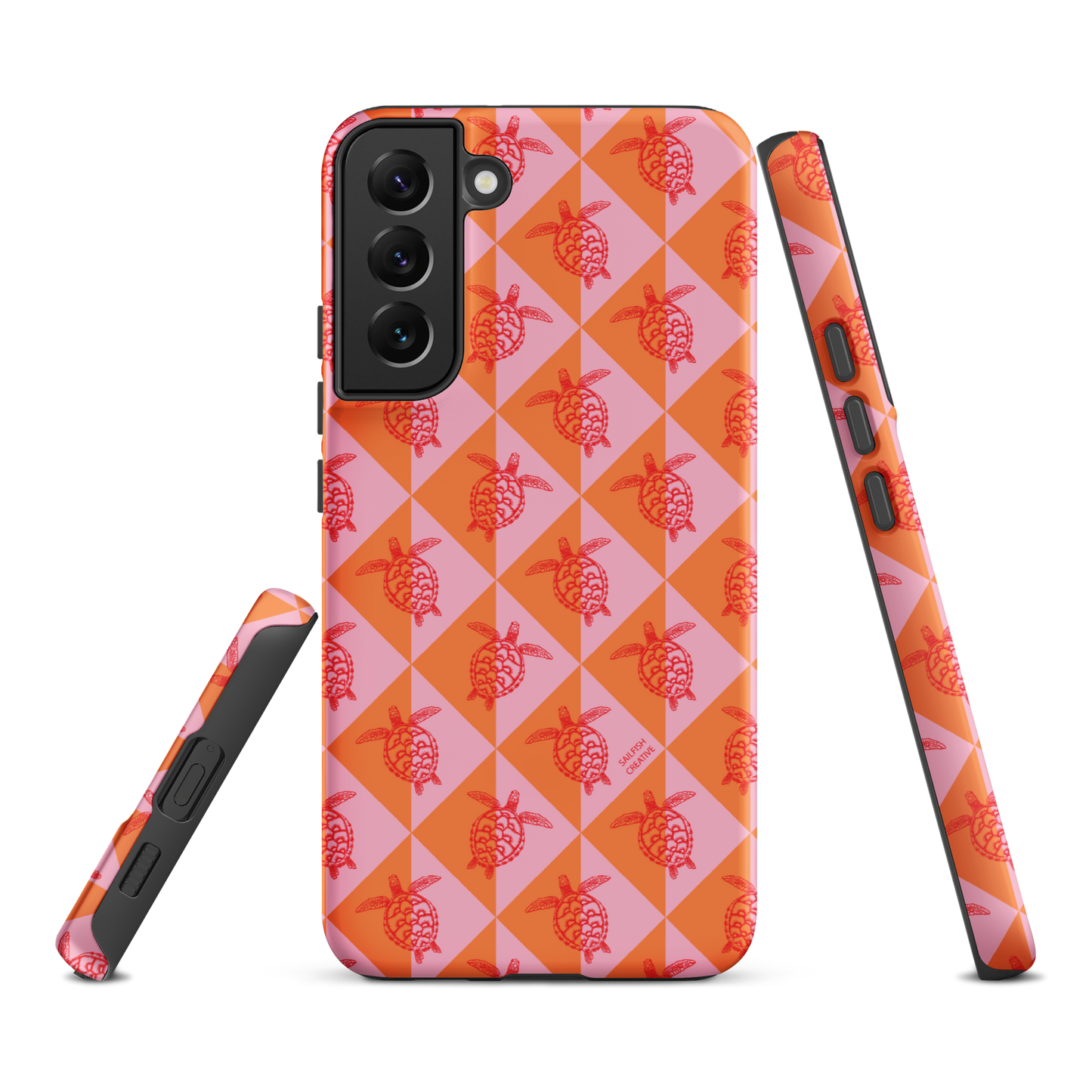 Samsung Phone Case -  Turtle Diamonds Candy Sunset