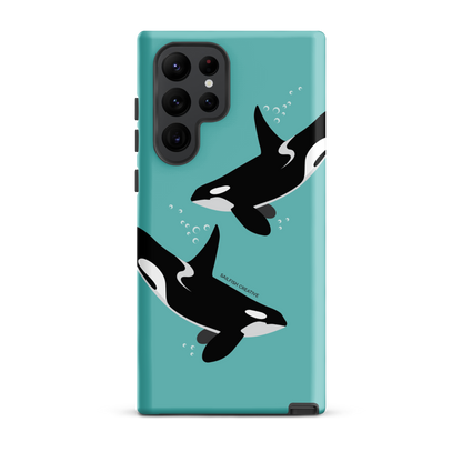 Samsung Phone Case - Orcas Blue