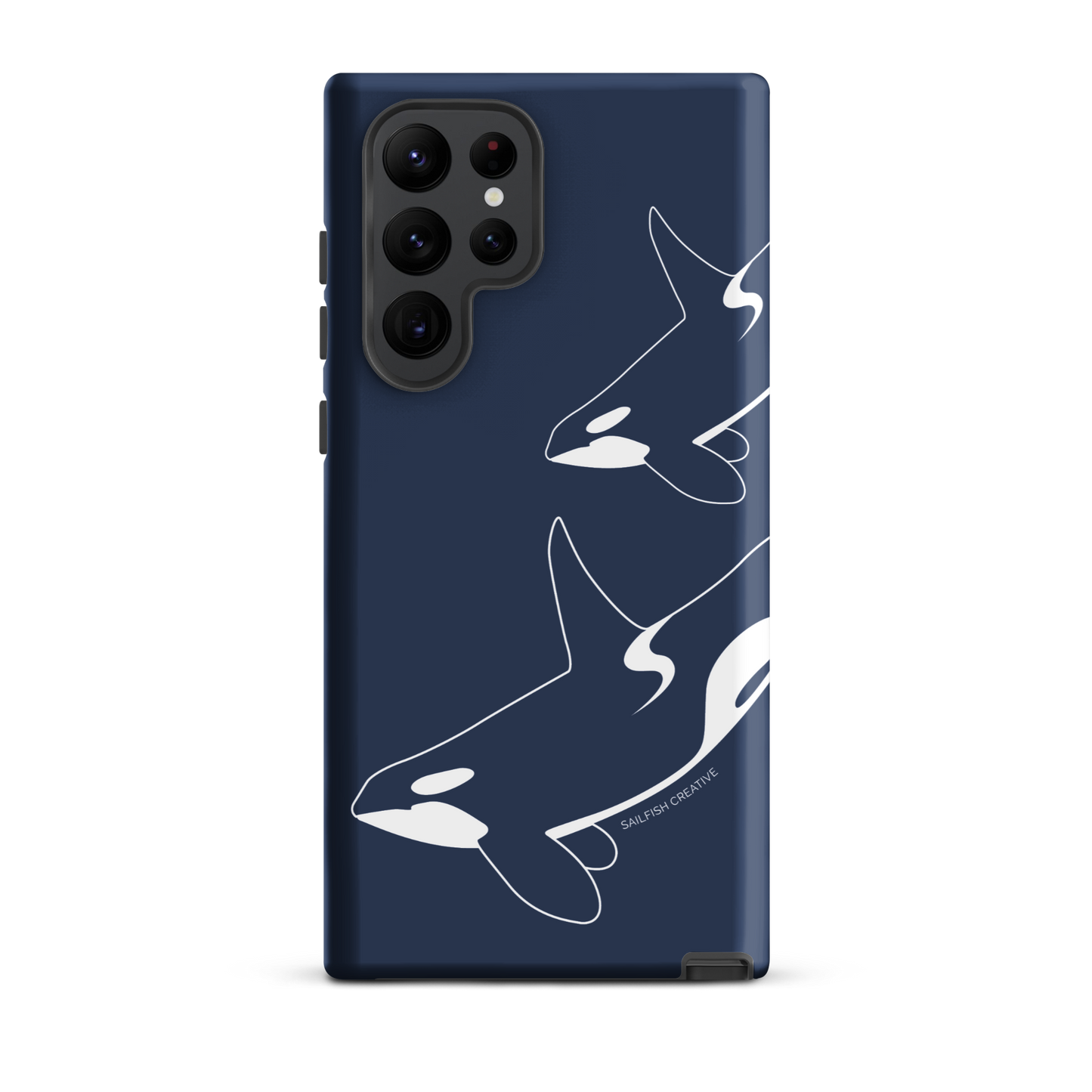 Samsung Phone Case -  Orca Outline Navy