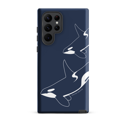 Samsung Phone Case -  Orca Outline Navy