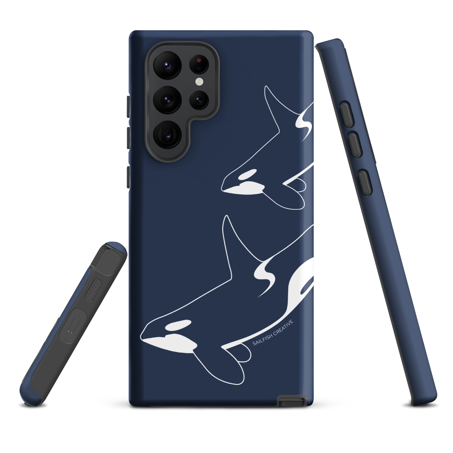 Samsung Phone Case -  Orca Outline Navy