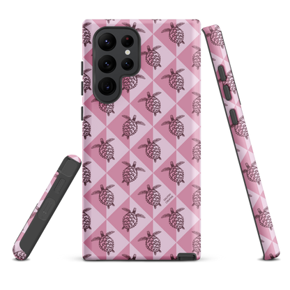Samsung Phone Case -  Turtle Diamonds Orchid
