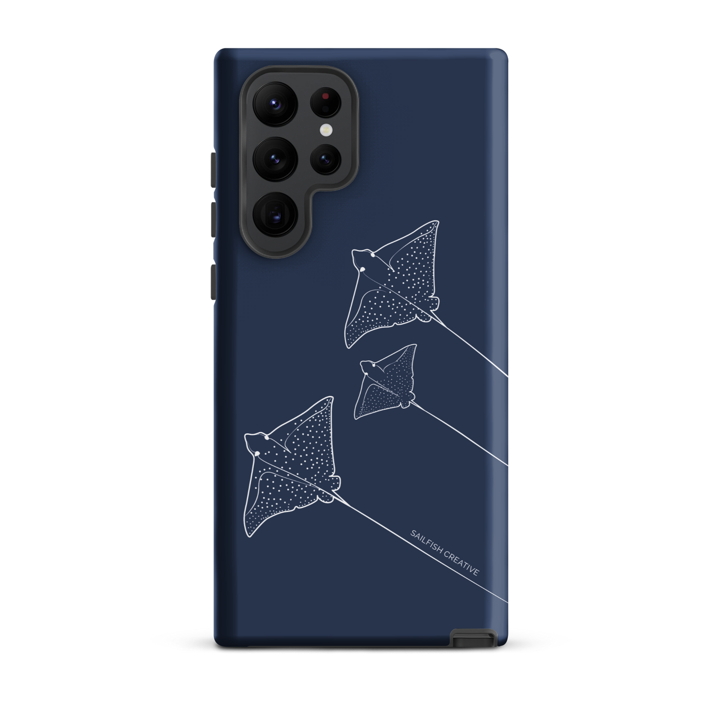 Samsung Phone Case -  Eagle Ray Outline Navy