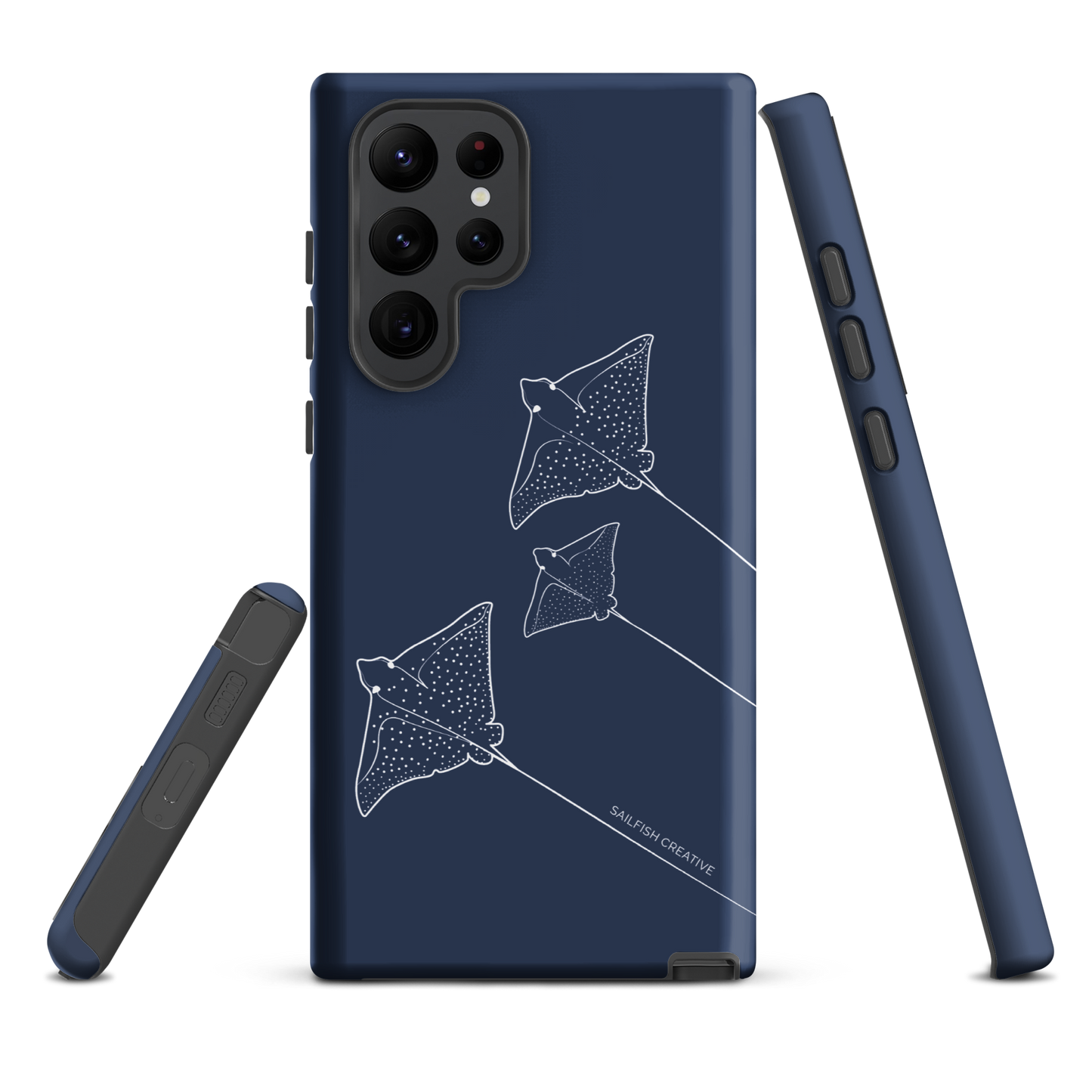 Samsung Phone Case -  Eagle Ray Outline Navy