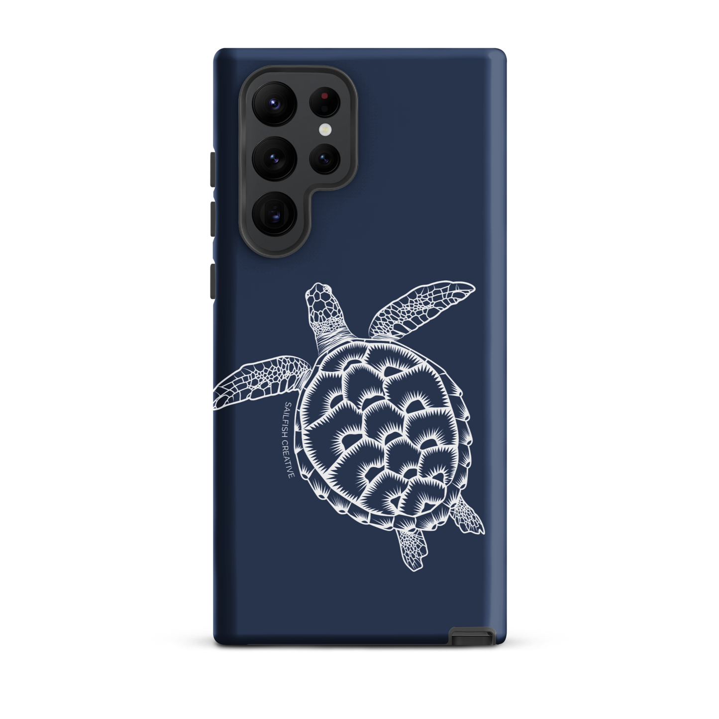 Samsung Phone Case -  Turtle Outline Navy