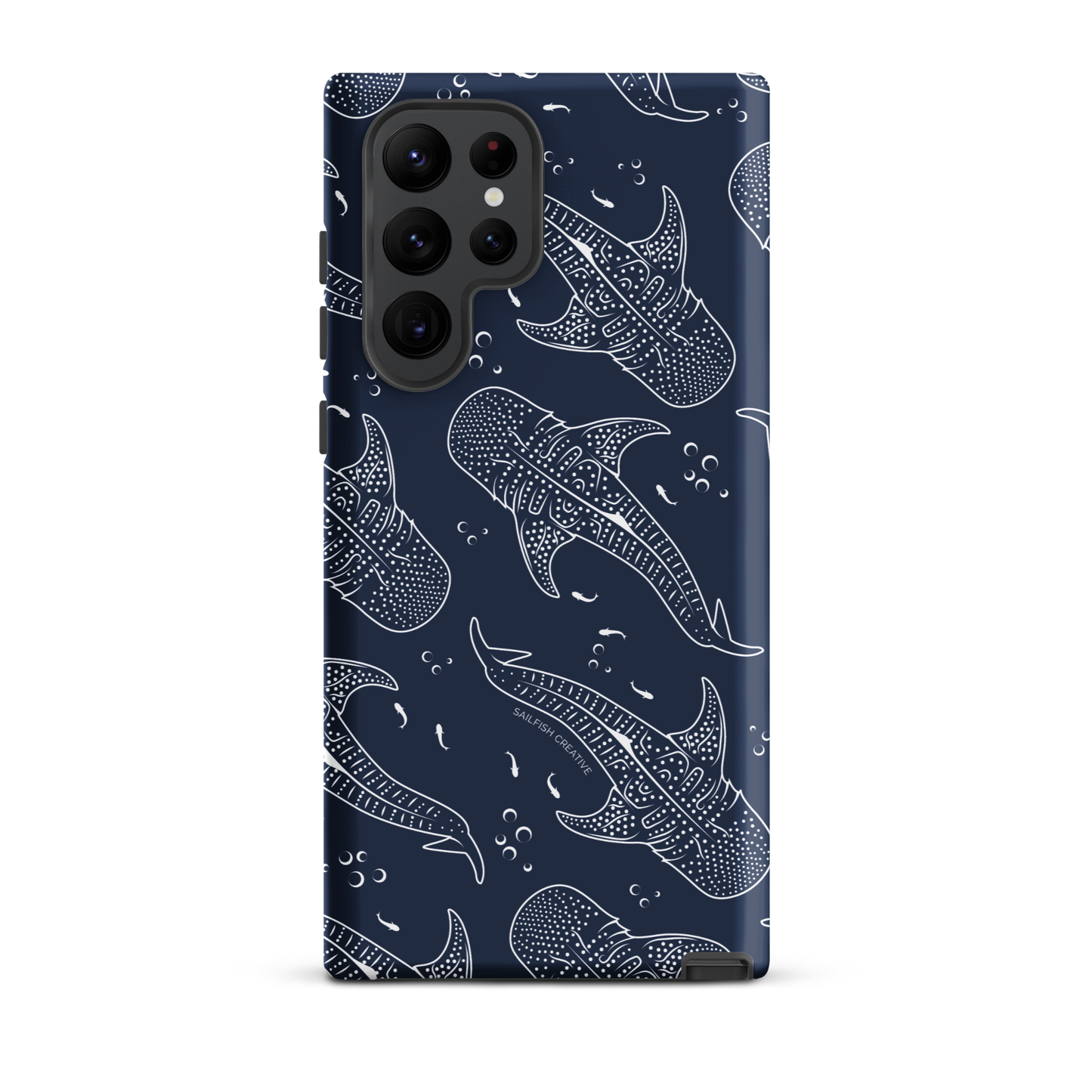 Samsung Phone Case - Whale Sharks Pattern Navy