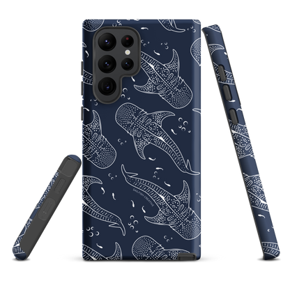 Samsung Phone Case - Whale Sharks Pattern Navy