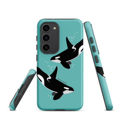 Samsung Phone Case - Orcas Blue