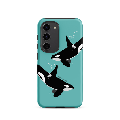 Samsung Phone Case - Orcas Blue