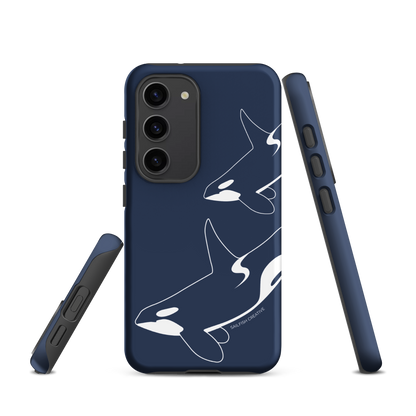 Samsung Phone Case -  Orca Outline Navy