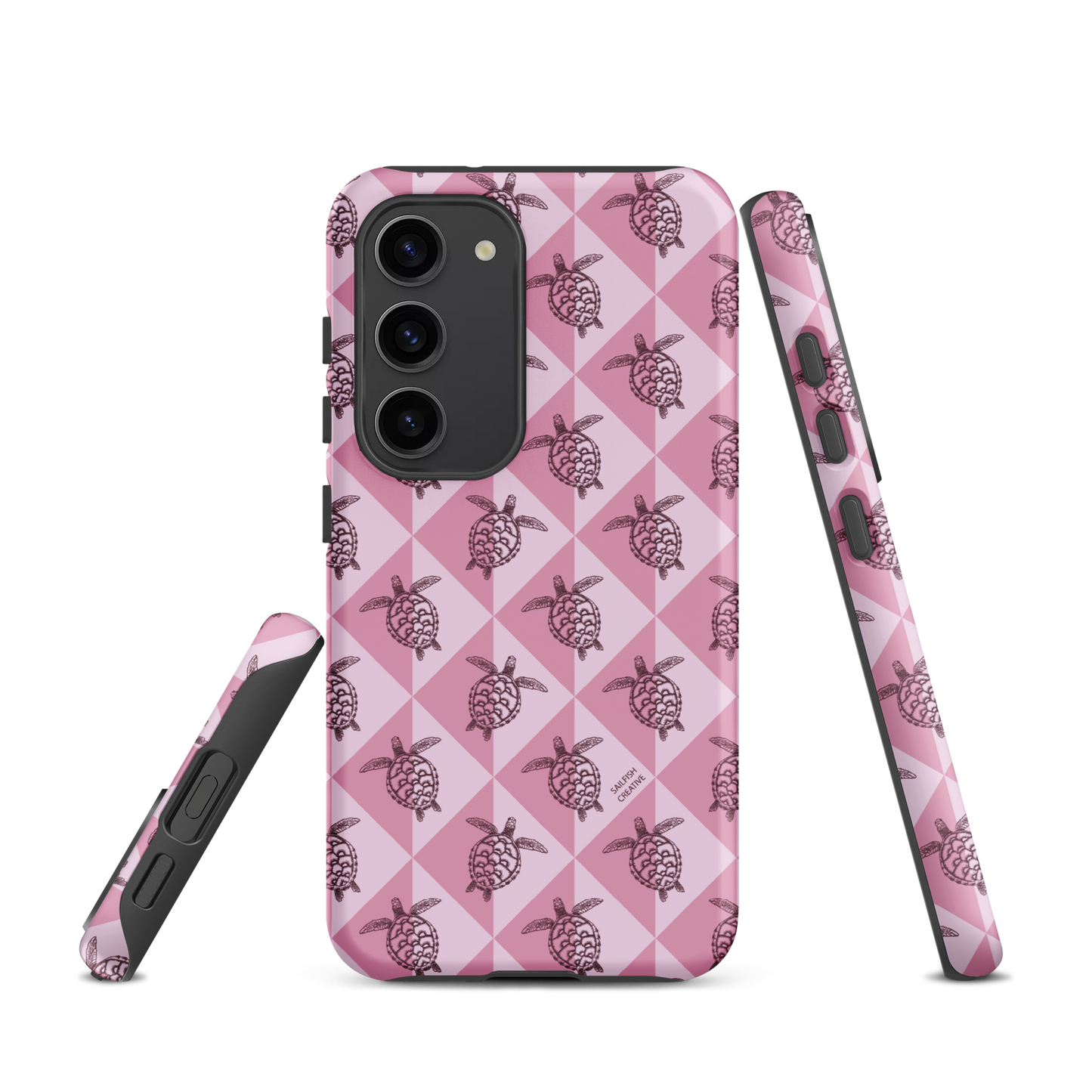 Samsung Phone Case -  Turtle Diamonds Orchid