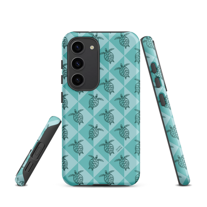 Samsung Phone Case - Turtle Diamonds Teal